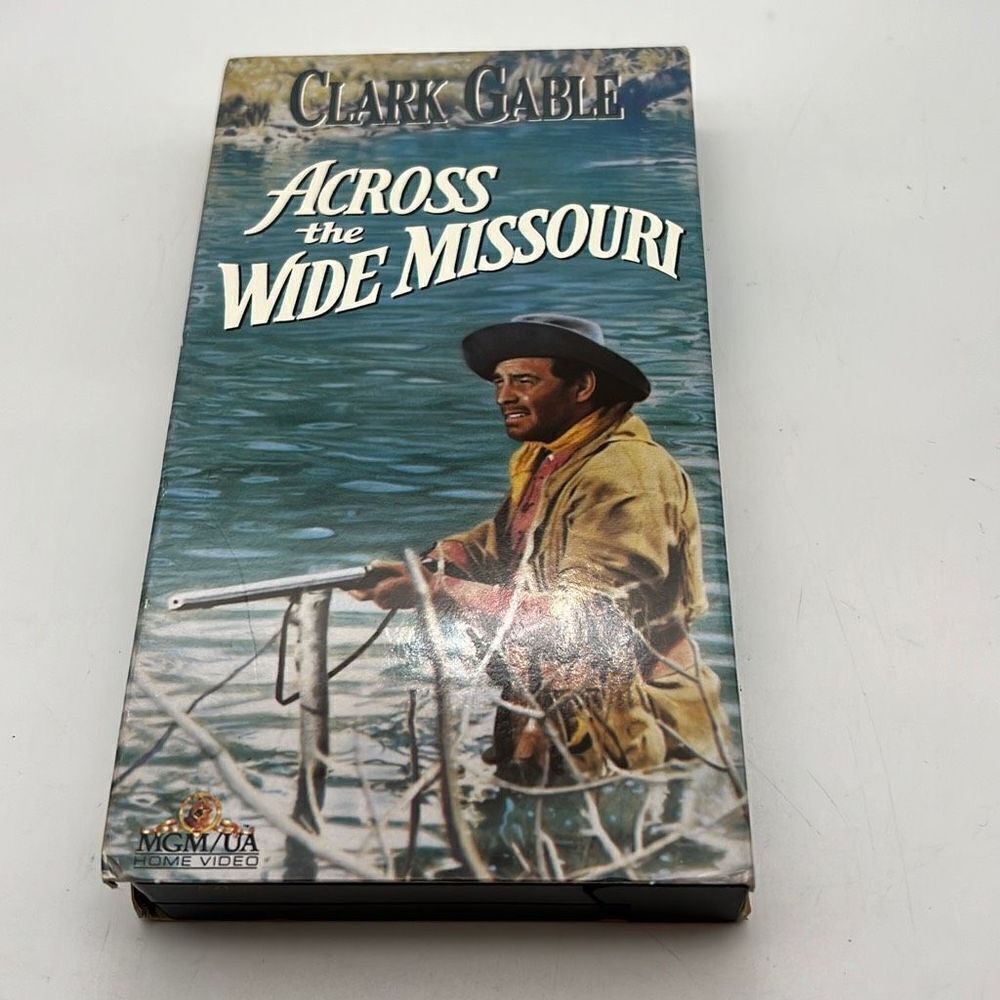 ACROSS THE WIDE MISSOURI ricardo montalban / clark gable‎ VHS VIDEOTAPE